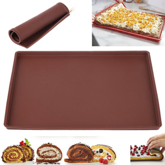 Kitchen Silicone Bakeware Baking Dishes Pastry Bakeware Baking Tray Oven Rolling Kitchen Bakeware Mat Sheet