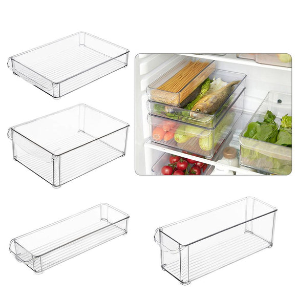 Refrigerator Storage Box Can Be Superimposed Plastic Preservation Box Rectangular Noodles Vegetable Kitchen Storage Box