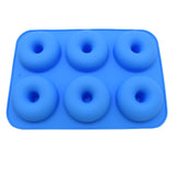 6 Grids Silicone Baking Mold Doughnut Baking Pan Donut Bakeware DIY Doughnut Cake Molds Pastry Tools Sugarcraft