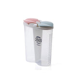 Transparent Multi-grid Kitchen Storage Containers Beans Grain Cereal Storage Container Sorting Rice Box Sealed Case with Divider
