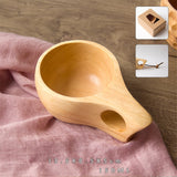 Hot Chinese Portable Wood Coffee Mug Rubber Wooden Tea Milk Cups Water Drinking Mugs Drinkware Handmade Juice Lemon Teacup Gift