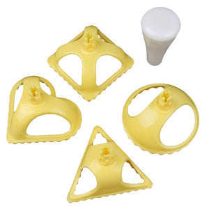 Delidge 4pcs/set Plastic Dumpling Molds 4 Shapes Dumpling Press Tool Chinese jiaozi Kitchen Tool Cooking Pastry Dumpling Mold