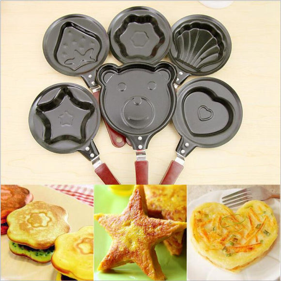 Home Breakfast Egg Frying Pot Kitchen Tools Mini Non-Stick Frying Pan Pancake Maker Cooking Tool Egg Mold Pan Flip Omelette Mold