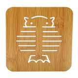 Kitchen Cartoon Wooden Table Mats Stand Hot Non-Slip Insulation Anti-Slip Mat Cute Placemat For Dining Table Cup Pad Coaster