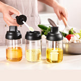 Sealed Seasoning Jars kitchen storage container Glass Salt Honey Oil Pot Liquid Tank  Moistureproof  food storage Spice Jars