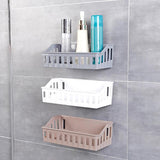 Bathroom Kitchen Storage Shelf Wall Mounted Toilet Shampoo Cosmetics Suction Cup Bathroom Kitchen Shelf Shampoo Holder