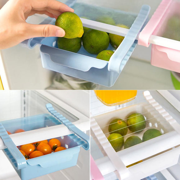 Kitchen Storage Box Storage Basket Refrigerator Plastic Storage Basket Food Drink Sundries Storage Box