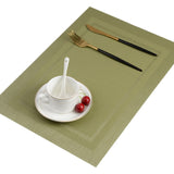 6PCS  PVC Placemat For Dining Table Non-slip Table Mat Kitchen Accessories Anti-skid And Heat-insulation