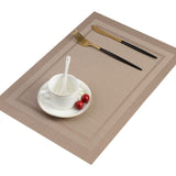 6PCS  PVC Placemat For Dining Table Non-slip Table Mat Kitchen Accessories Anti-skid And Heat-insulation