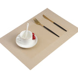 6PCS  PVC Placemat For Dining Table Non-slip Table Mat Kitchen Accessories Anti-skid And Heat-insulation