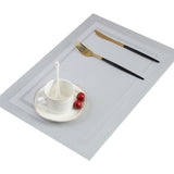 6PCS  PVC Placemat For Dining Table Non-slip Table Mat Kitchen Accessories Anti-skid And Heat-insulation