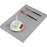 6PCS  PVC Placemat For Dining Table Non-slip Table Mat Kitchen Accessories Anti-skid And Heat-insulation