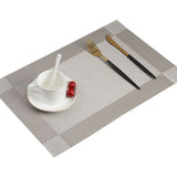 6PCS  PVC Placemat For Dining Table Non-slip Table Mat Kitchen Accessories Anti-skid And Heat-insulation