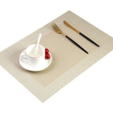 6PCS  PVC Placemat For Dining Table Non-slip Table Mat Kitchen Accessories Anti-skid And Heat-insulation