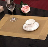 1pcs Europe Style PVC Dining Table Mat Kitchen Accessories Stripe Rectangle Placemats For Table 30*45cm Non-slip Insulation Coas