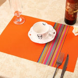 1pcs Europe Style PVC Dining Table Mat Kitchen Accessories Stripe Rectangle Placemats For Table 30*45cm Non-slip Insulation Coas