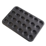 Bakeware Mini Muffin Cake Baking Pan 6/12/24 Holes Cupcake Mold Non Stick Baking Dishes Carbon Steel Oven Trays Pastry Tool 316