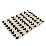 Geometry Pattern Table Mat Letters Stripe Printing Table Napkin Polyester Cotton Placemat Kitchen Decoration Dining Accessories