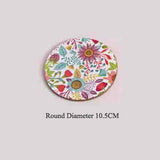 Table Mat Round Dining Table Placemats Square Wooden Cup Pad Cork Flowers Insulation Mat Round Coasters Pad Coaster Kitchen Mat