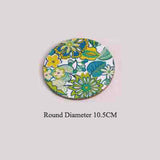 Table Mat Round Dining Table Placemats Square Wooden Cup Pad Cork Flowers Insulation Mat Round Coasters Pad Coaster Kitchen Mat