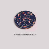 Table Mat Round Dining Table Placemats Square Wooden Cup Pad Cork Flowers Insulation Mat Round Coasters Pad Coaster Kitchen Mat