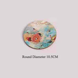 Table Mat Round Dining Table Placemats Square Wooden Cup Pad Cork Flowers Insulation Mat Round Coasters Pad Coaster Kitchen Mat