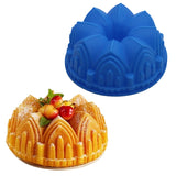 Moule a gateau baking pan large crown-shaped silicone cake mold 3D birthday cake decoration DIY bakery cake pan bakeware