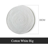 Natural Straw Placemats Coasters Dining Table Mats Woven Cup Rattan Drink Coaster Heat Insulation pads Kitchen Accessories