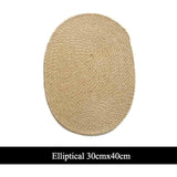 Natural Straw Placemats Coasters Dining Table Mats Woven Cup Rattan Drink Coaster Heat Insulation pads Kitchen Accessories