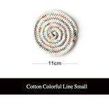 Natural Straw Placemats Coasters Dining Table Mats Woven Cup Rattan Drink Coaster Heat Insulation pads Kitchen Accessories