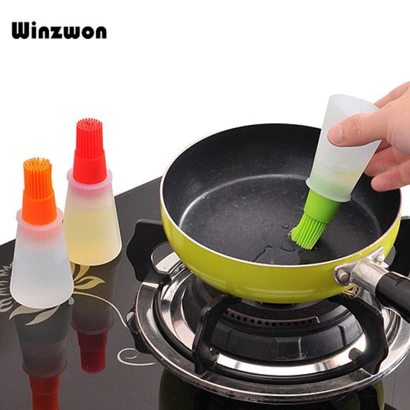 1Pcs Silicone Oil Brush Baking Brushes Liquid Oil Pen Cake Butter Bread Pastry Safety Basting Brush BBQ Utensil Kitchen Tool